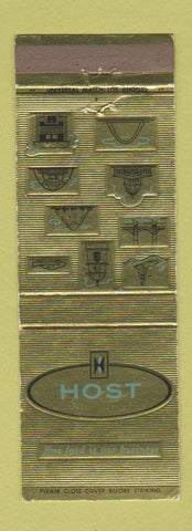 Matchbook Cover - Host Food Airlines