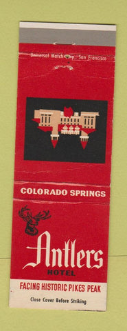 Matchbook Cover - Antlers Hotel Colorado Springs