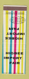 Matchbook Cover - Higbee Import Fair Cleveland OH