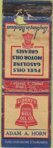 Matchbook Cover - Liberty Bell Oil CO POOR