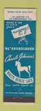 Matchbook Cover - Christie Johnson's Antlers Harrisburg PA WORN