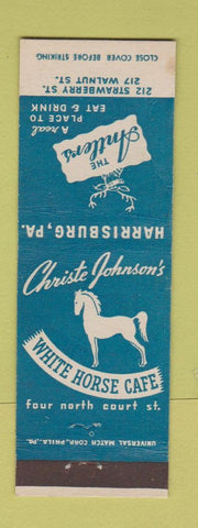 Matchbook Cover - Christie Johnson's Antlers Harrisburg PA WORN