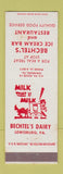 Matchbook Cover - Bechtel's Ice Cream Dairy Lewisburg PA restaurant