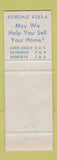 Matchbook Cover - Parry Haines Real Estate Insurance Riverdale