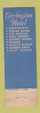 Matchbook Cover - Orrington Hotel Evanston IL