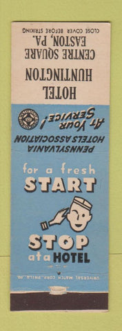 Matchbook Cover - Hotel Huntington Easton PA WEAR