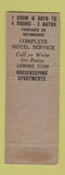 Matchbook Cover - Whitehall Hotel Haverford PA WORN