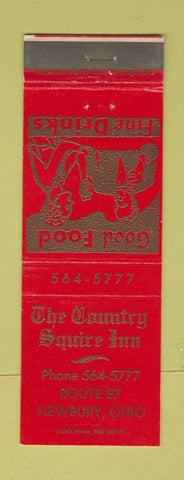 Matchbook Cover - Country Squire Inn Newbury OH