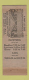 Matchbook Cover - Park Cafe Cafeteria Harrisburg PA WEAR