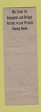 Matchbook Cover - Kaase's Restaurant Pastry Akron OH Canton Massillon