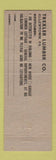 Matchbook Cover - Trexler Lumber Old Lehigh Coal Allentown PA WEAR