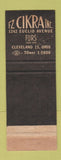 Matchbook Cover - Cikra's Cleveland OH