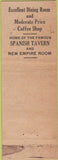 Matchbook Cover - Hotel Oneonta NY WORN CREASES Federal
