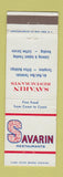 Matchbook Cover - Savarin Restaurants Airline Bus Terminal restaurants