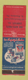 Matchbook Cover - Wagner Electric Auto Parts St Petersburg FL WORN