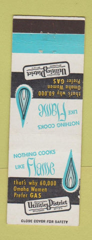 Matchbook Cover - Metropolitan Utlities gas Omaha NE