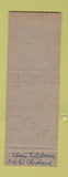 Matchbook Cover - Grey Rock Brake Linings
