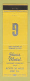 Matchbook Cover - Glass Motel Erie PA YELLOW