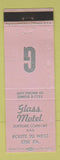 Matchbook Cover - Glass Motel Erie PA LAVENDER WEAR