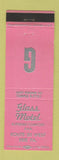 Matchbook Cover - Glass Motel Erie PA PINK