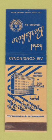 Matchbook Cover - Hotel Berkshire Reading PA