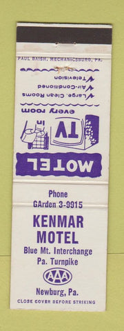 Matchbook Cover - Kenmar Motel Newburg PA