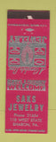 Matchbook Cover - Saks Jewelry Sharon PA WEAR