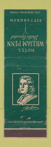 Matchbook Cover - Hotel William Penn Pittsburgh PA WEAR
