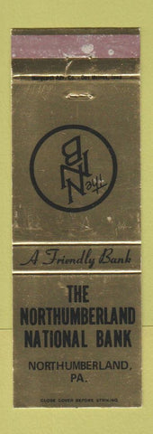 Matchbook Cover - Northumberland National Bank PA WEAR