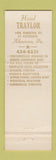 Matchbook Cover - Hotel Traylor Allentown PA lounge