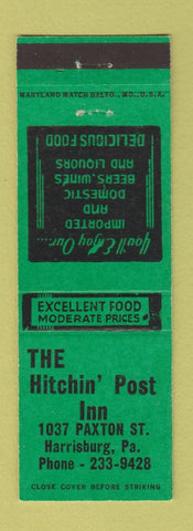 Matchbook Cover - The Hitchin Post Inn Harrisburg PA