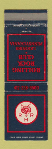 Matchbook Cover - Rolling Rock Club Ligonier PA