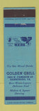 Matchbook Cover - Golden Grill Harrisburg PA