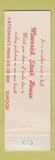 Matchbook Cover - Maverick Steak House Harrisburg PA