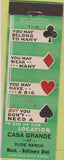Matchbook Cover - Casa Grande at Dudge Ranch NO TOWN
