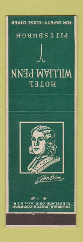 Matchbook Cover - Hotel William Penn Pittsburgh PA