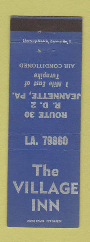 Matchbook Cover - The Village Inn Jeannette PA