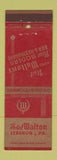 Matchbook Cover - Hotel Walton Lebanon PA