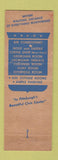 Matchbook Cover - Webster Hall Pittsburgh PA WORN