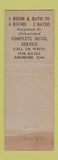 Matchbook Cover - Whitehall Hotel Haverford PA WEAR