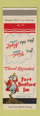 Matchbook Cover - Fort Bedford Inn Bedford PA