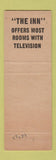 Matchbook Cover - Fort Bedford Inn Bedford PA