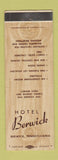 Matchbook Cover - Hotel Berwick PA