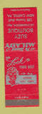 Matchbook Cover - Suzy Boutique Salon New Castle PA