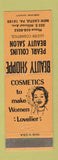 Matchbook Cover - Pearl Collins Beauty Salon New Castle PA