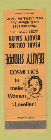 Matchbook Cover - Pearl Collins Beauty Salon New Castle PA