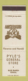 Matchbook Cover - Pyle's General Store Blue Marsh PA