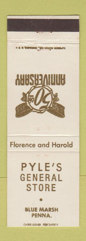 Matchbook Cover - Pyle's General Store Blue Marsh PA