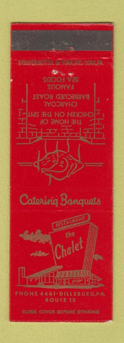 Matchbook Cover - The Chalet Dillsburg PA