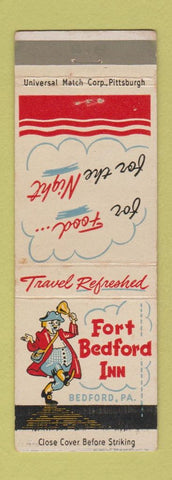 Matchbook Cover - Fort Bedford Inn Bedford PA